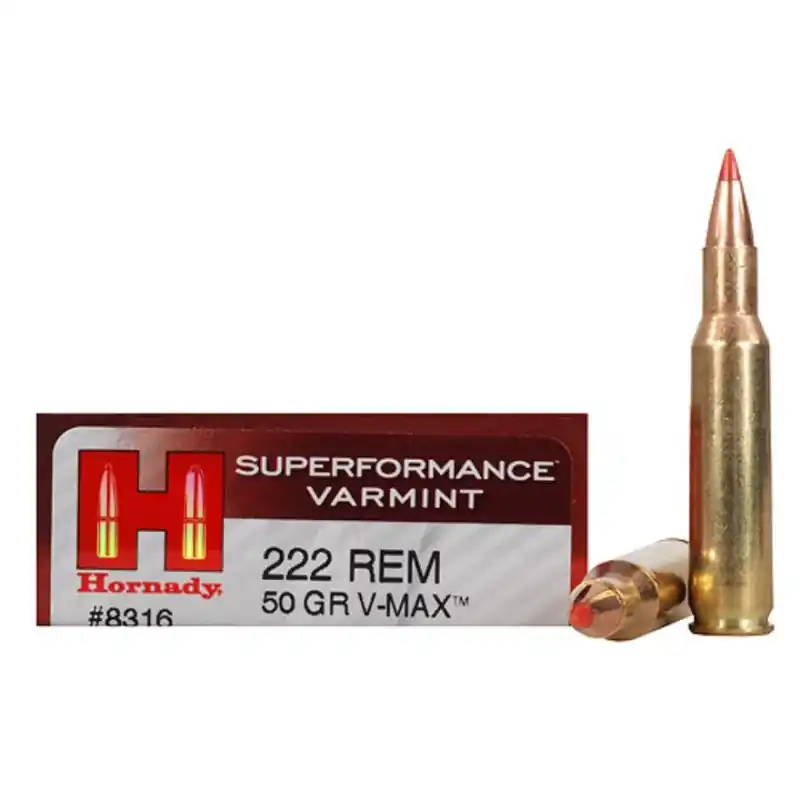 HORNADY CARICHE 222 REM 50 GR QT 20