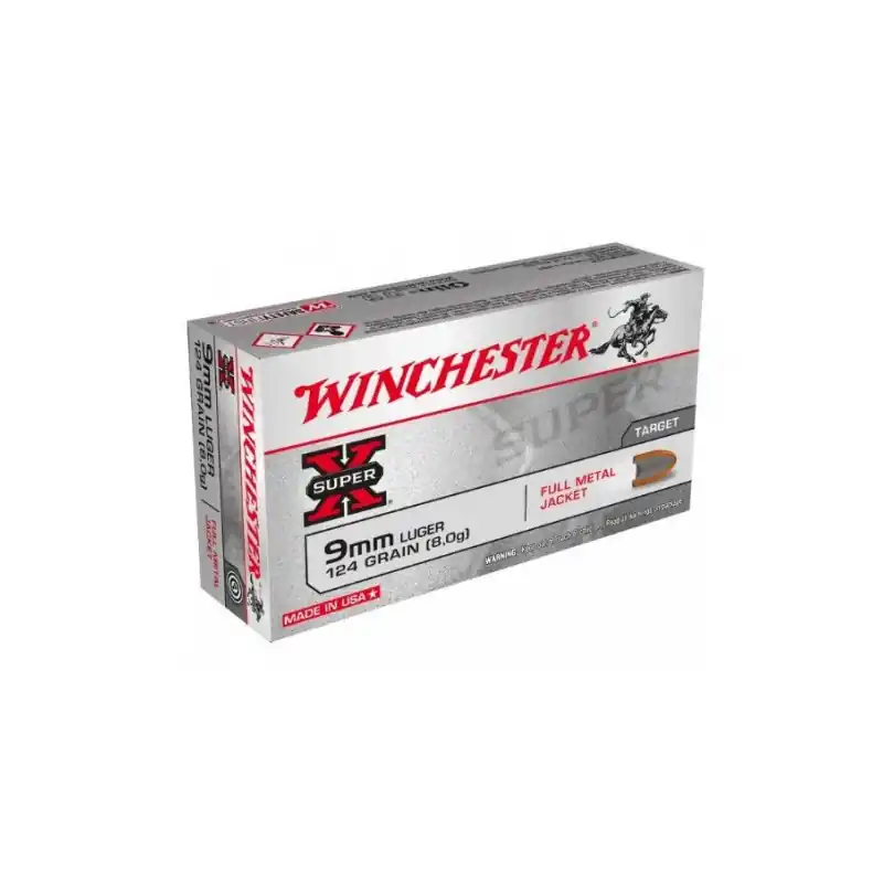 WINCHESTER CARICHE 9MM QT 50 FMJ