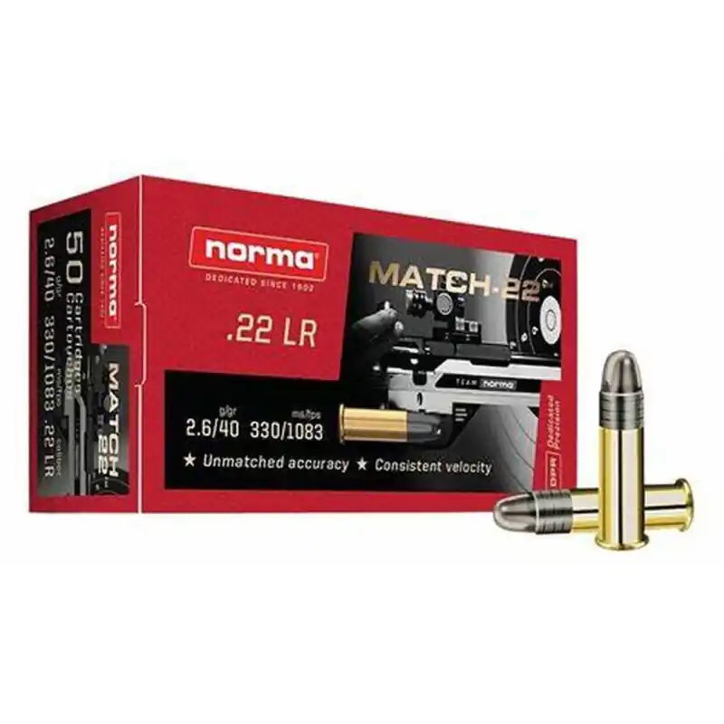 NORMA CARICHE 22LR MATCH 22