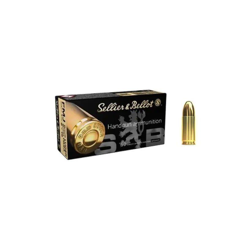 S&B CARICHE 9X19 FMJ 124 GR QT 50
