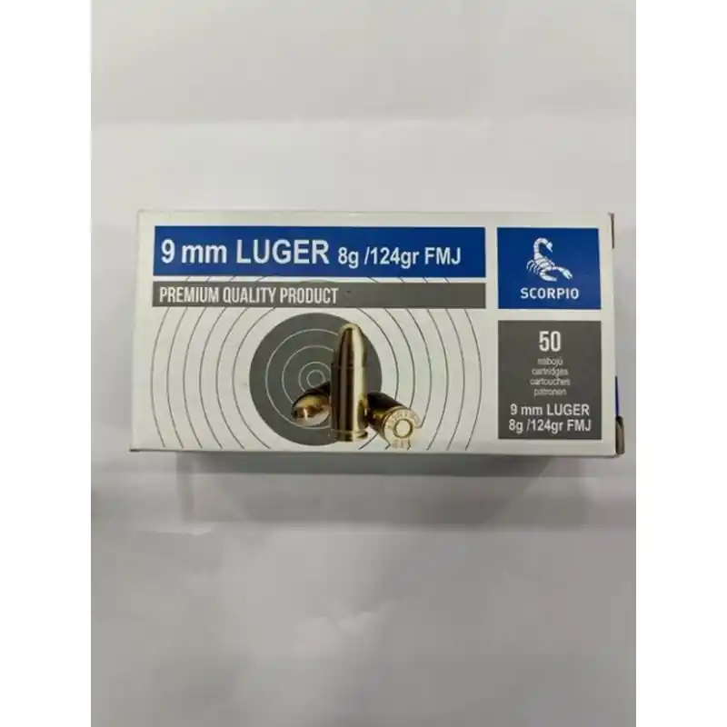 SCORPIO CARICHE 9LUGER 124 GR