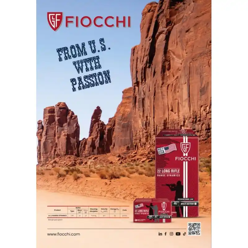 FIOCCHI CARICHE 22 LR RANGE 40 GR