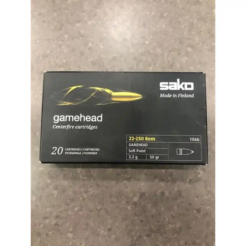 SAKO CARICHE 22-250 GR 50 QT 20