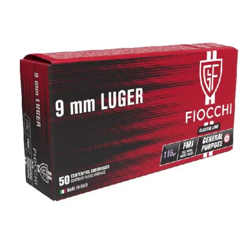 FIOCCHI CARICHE 9LUGER FMJ GR 115