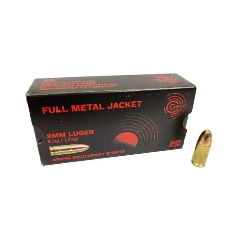GECO CARICHE 9LUGER FMJ GR 124