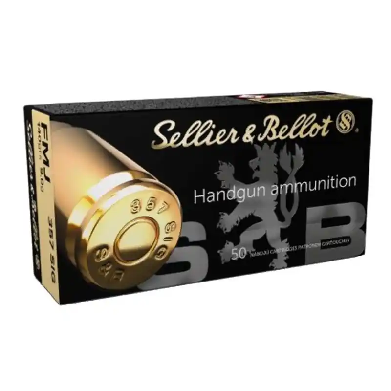 S&B CARICHE 357 SIG FMJ 140 QT 50