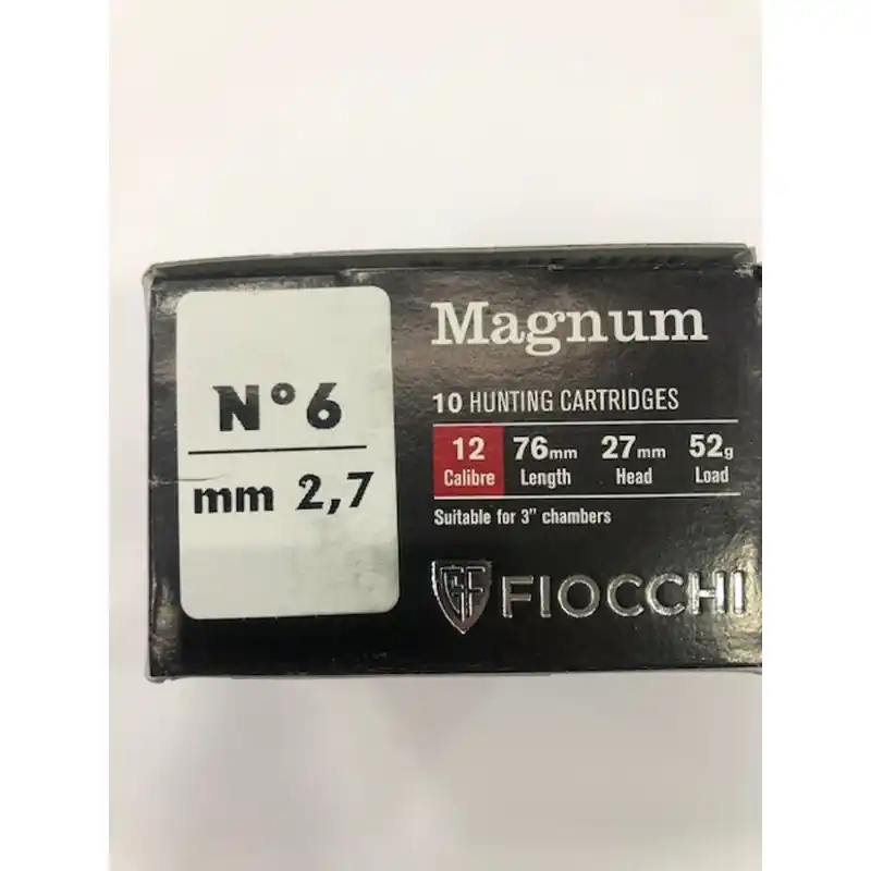 FIOCCHI CARTUCCE C12 PB 6 MAGNUM