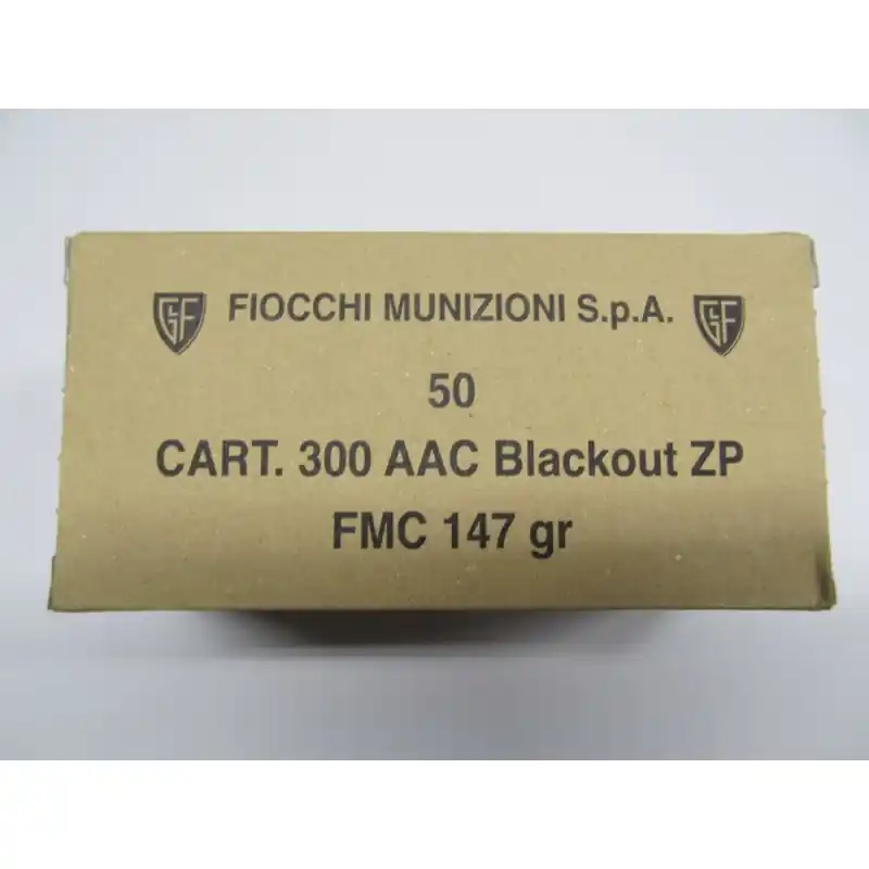 FIOCCHI CARICHE 300 AAC 147 GR FMJ