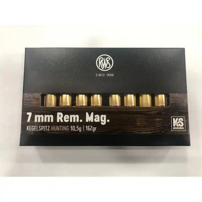 RWS CARICHE 7MM REM MAG KS 162 GR