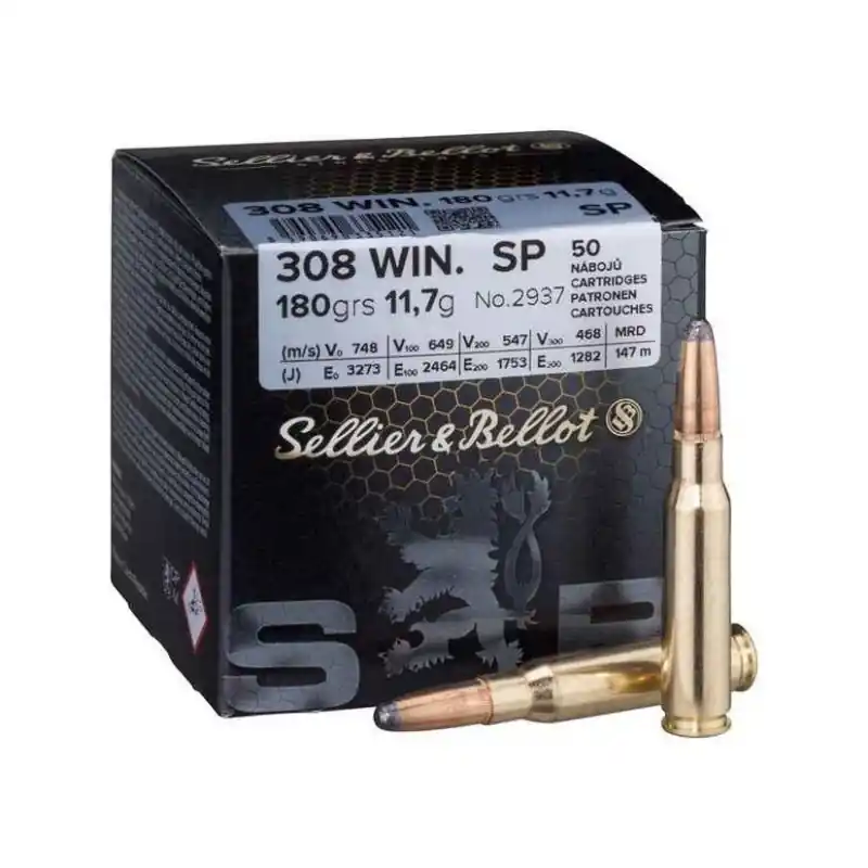 S&B CARICHE CAL 308 WIN SP 180 GR