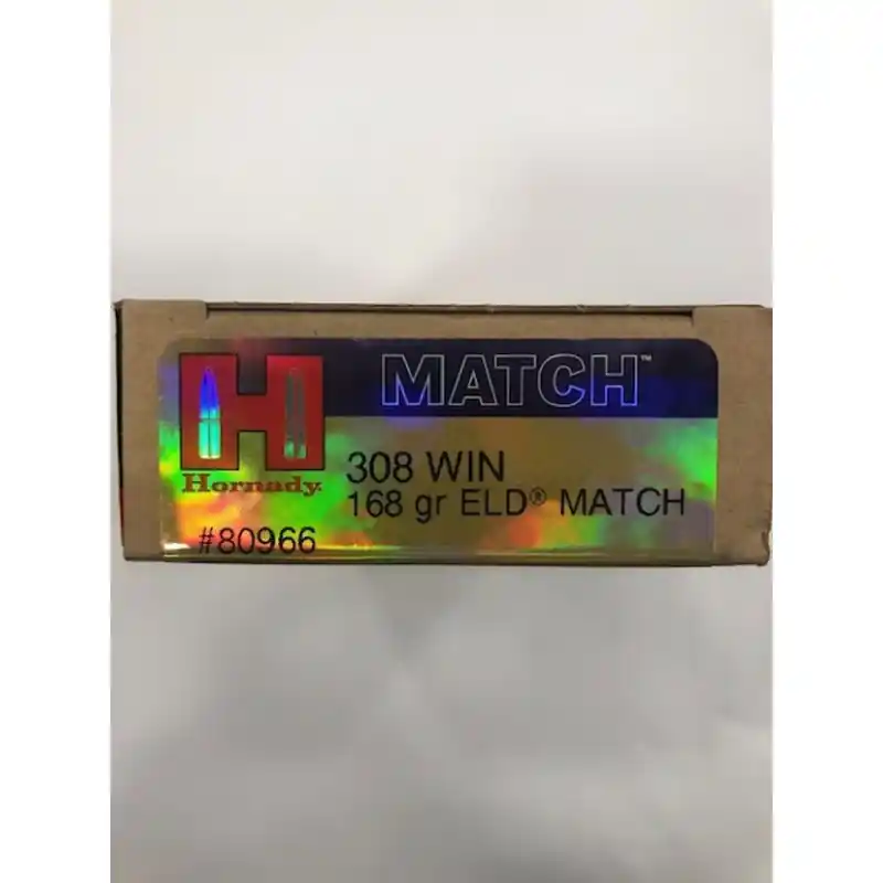 HORNADY CARICHE 308 WIN 168 GR