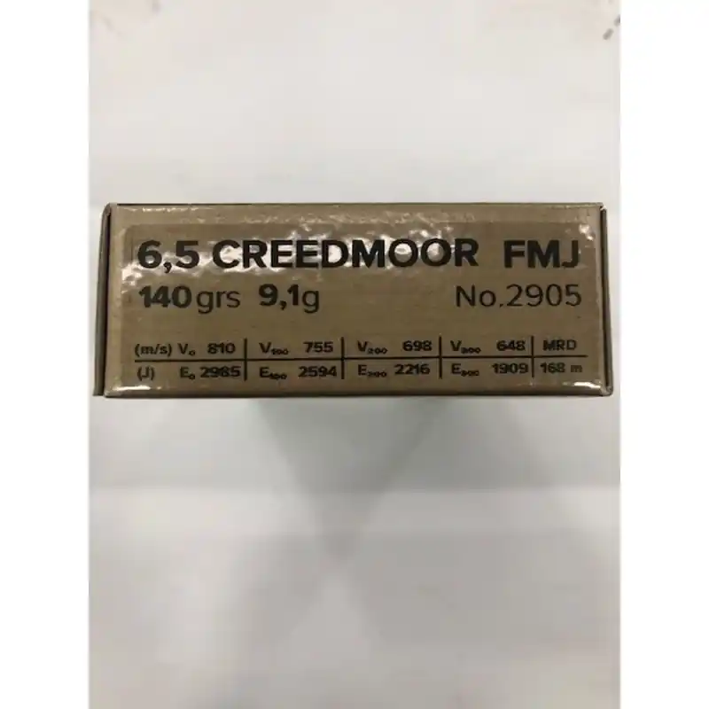 S&B CARICHE 6,5 CREEDMOOR FMJ 140GR