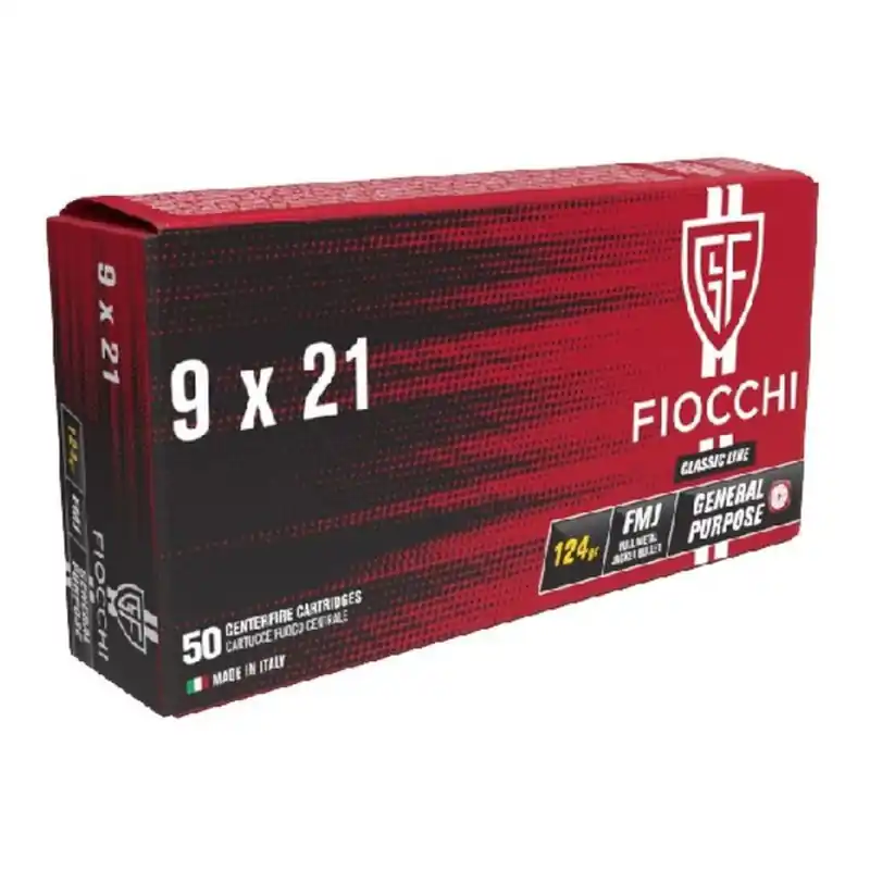 FIOCCHI CARICHE 9X21 FMJ 124 GR