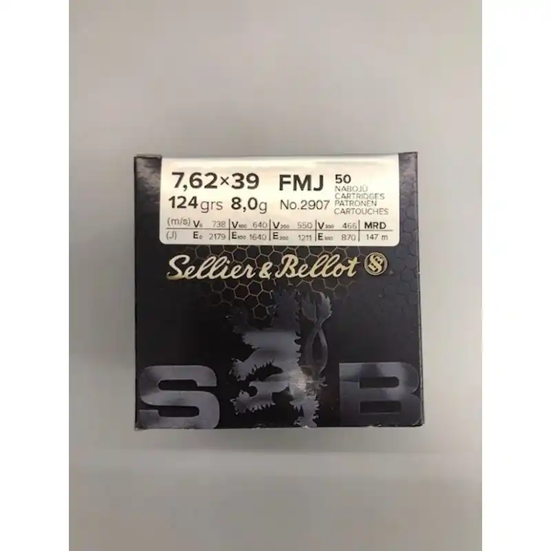 S&B CARICHE C 7,62X39 GR 124 QT 50