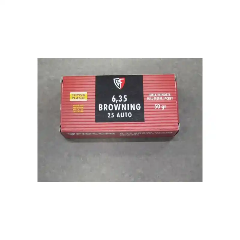 FIOCCHI CARICHE 6,35 FMJ 50 GR