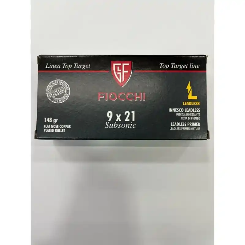 FIOCCHI CARICHE 9X21 FNCP SUBS 148G