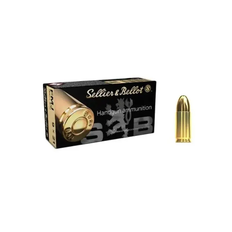 S&B CARICHE 9 X 21 FMJ 124 GR QT 50