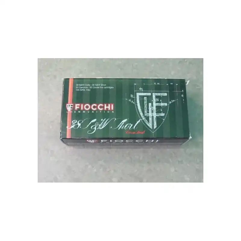 FIOCCHI CARICHE 38 S&W CORTO 145 GR