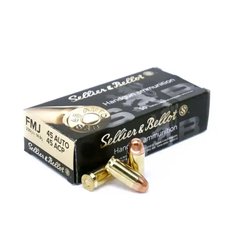 S&B CARICHE 45 ACP 230 GR FMJRN