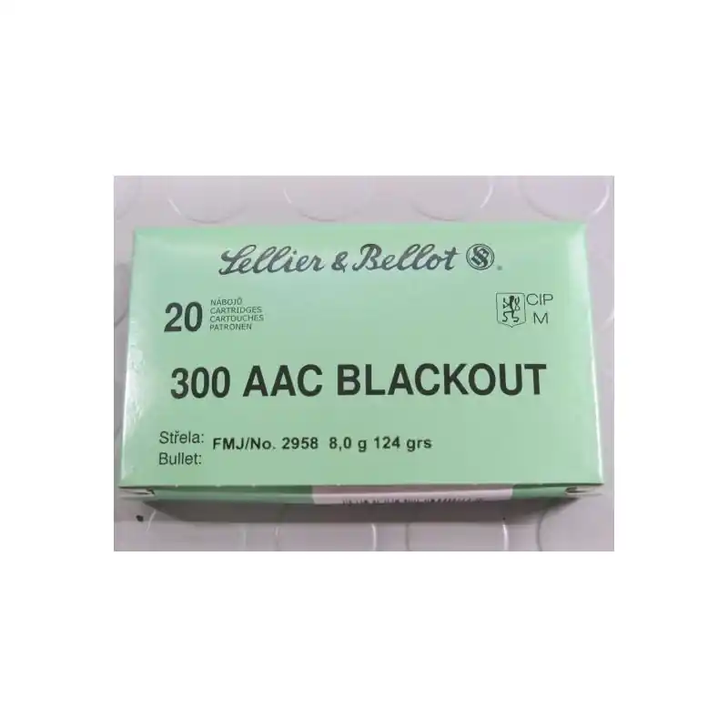 S&B CARICHE 300 AAC BLACKOUT 124GR