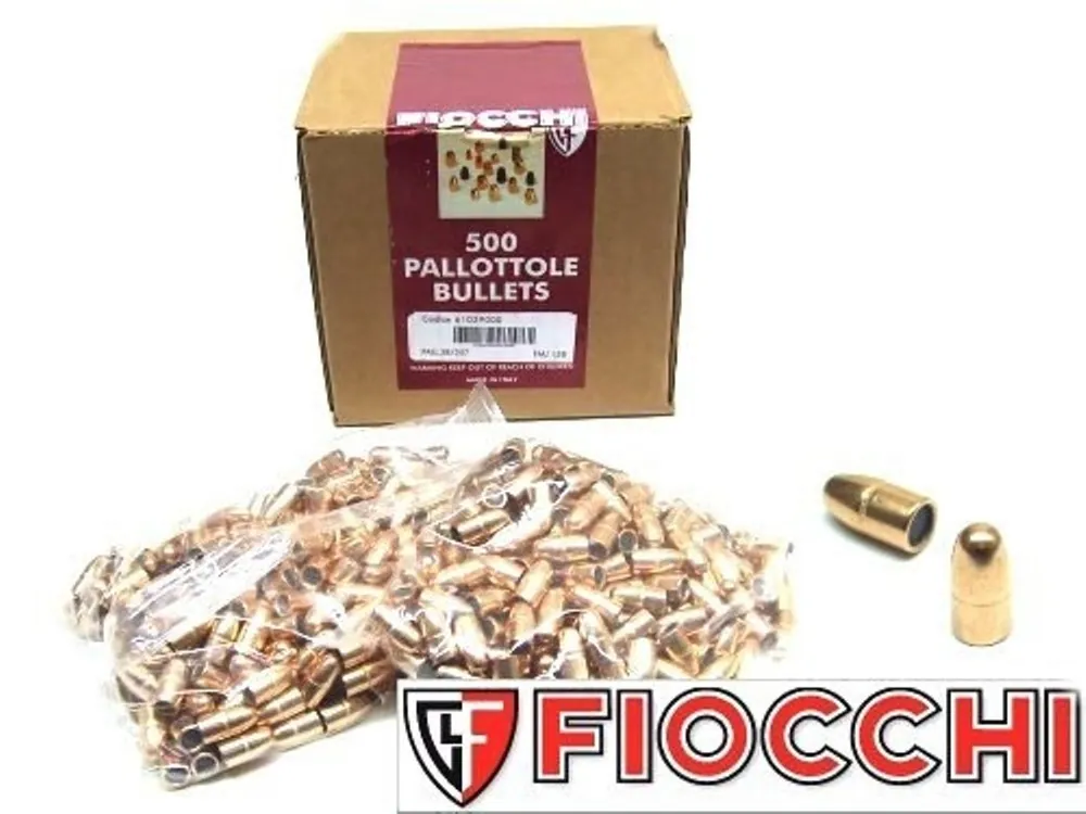 PALLA FIOCCHI 9 Sub Sonic 158GR. FMJ CONF.500 RICARICA
