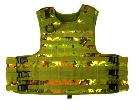 CORPETTO TACTICAL VEST CON MOLLE PER ACCESSORI V1029TC