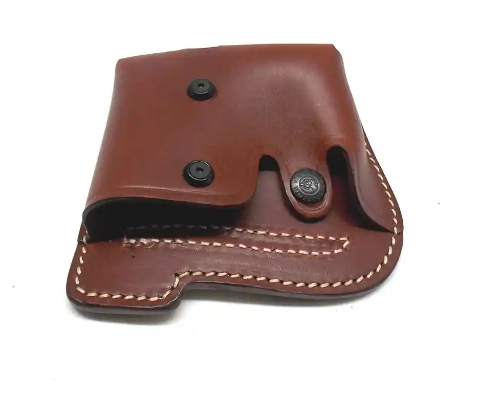 Porta caricatore e porta manette Vega 1P07 in cuoio