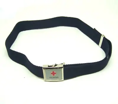 Cintura tela blu Vega 2V77 croce rossa italiana