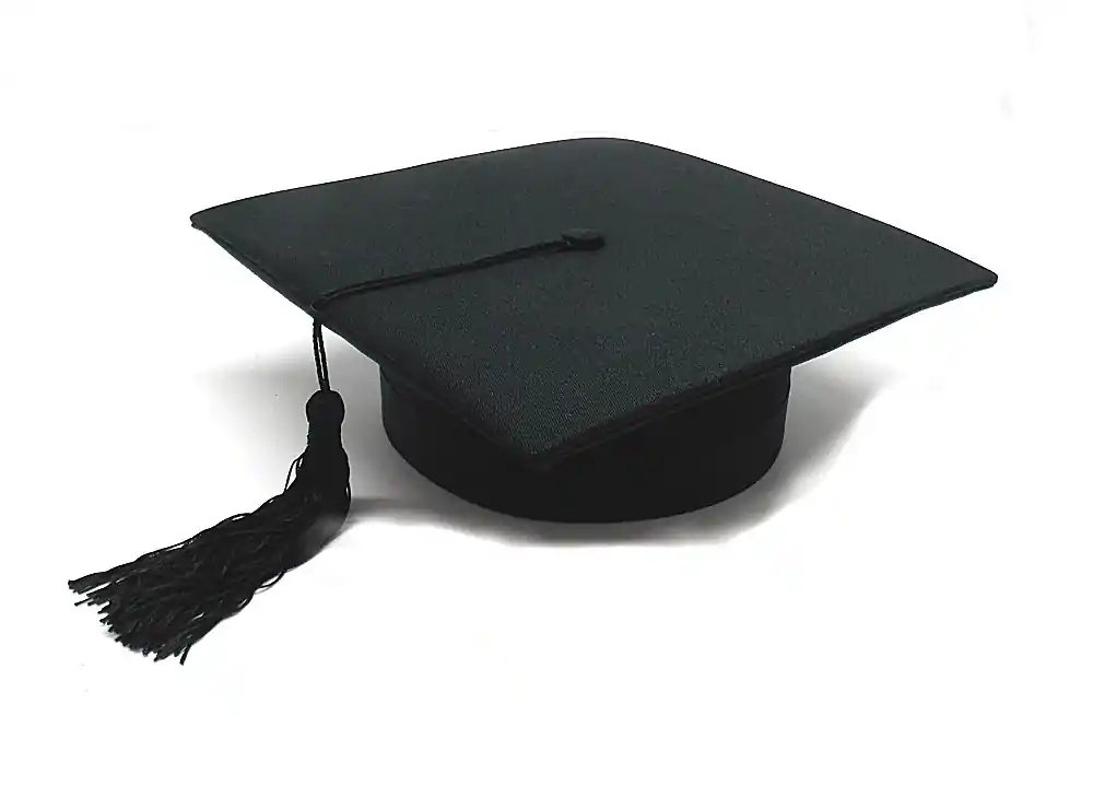 Tocco cappello cotone per laurea da laureato
