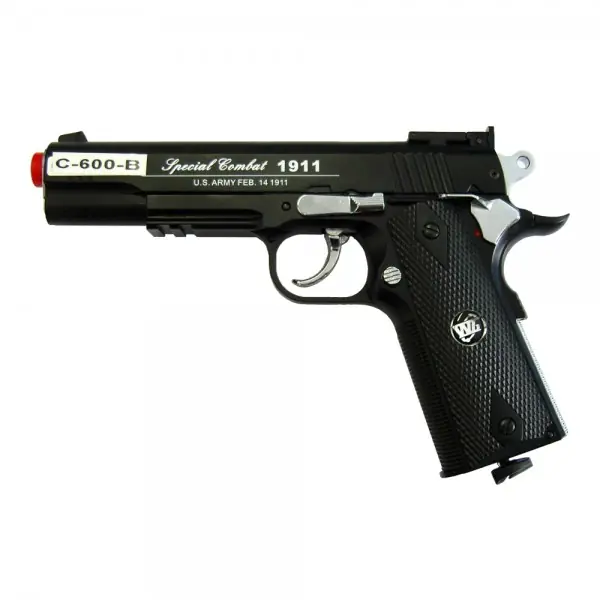 SOFTAIR GAS CO2 COLT 1911A1 CO2 FULL METAL NERA C600B