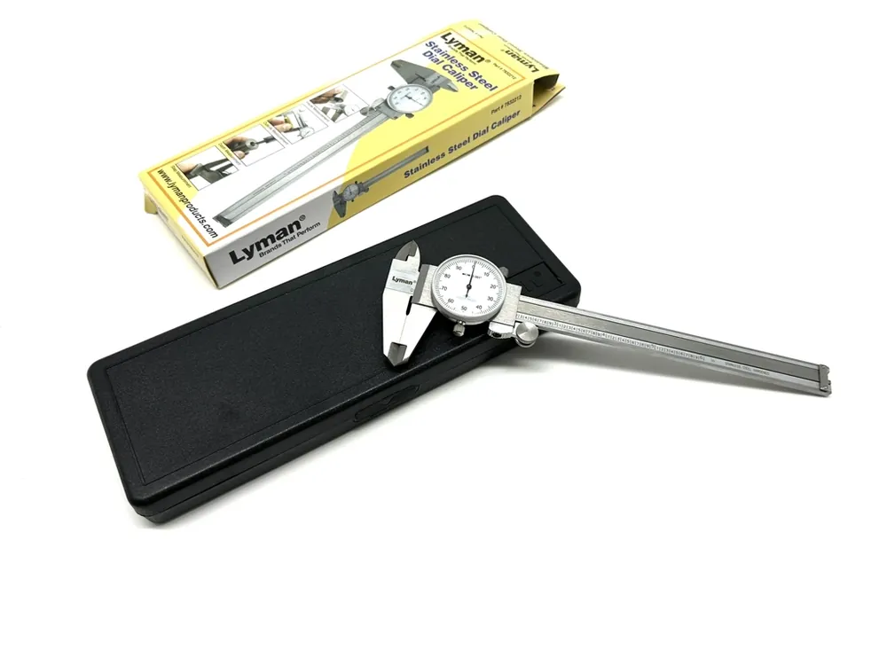 Lyman calibro analogico in acciaio inox con rotella