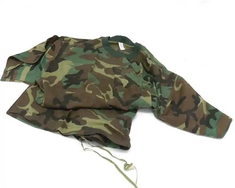 Maglietta mimetica in misto cotone made in USA
