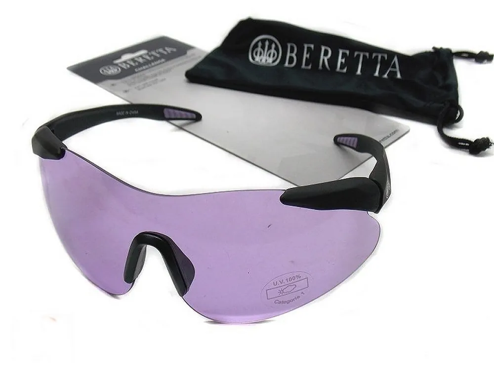 Occhiali Beretta da tiro Challenge lenti viola