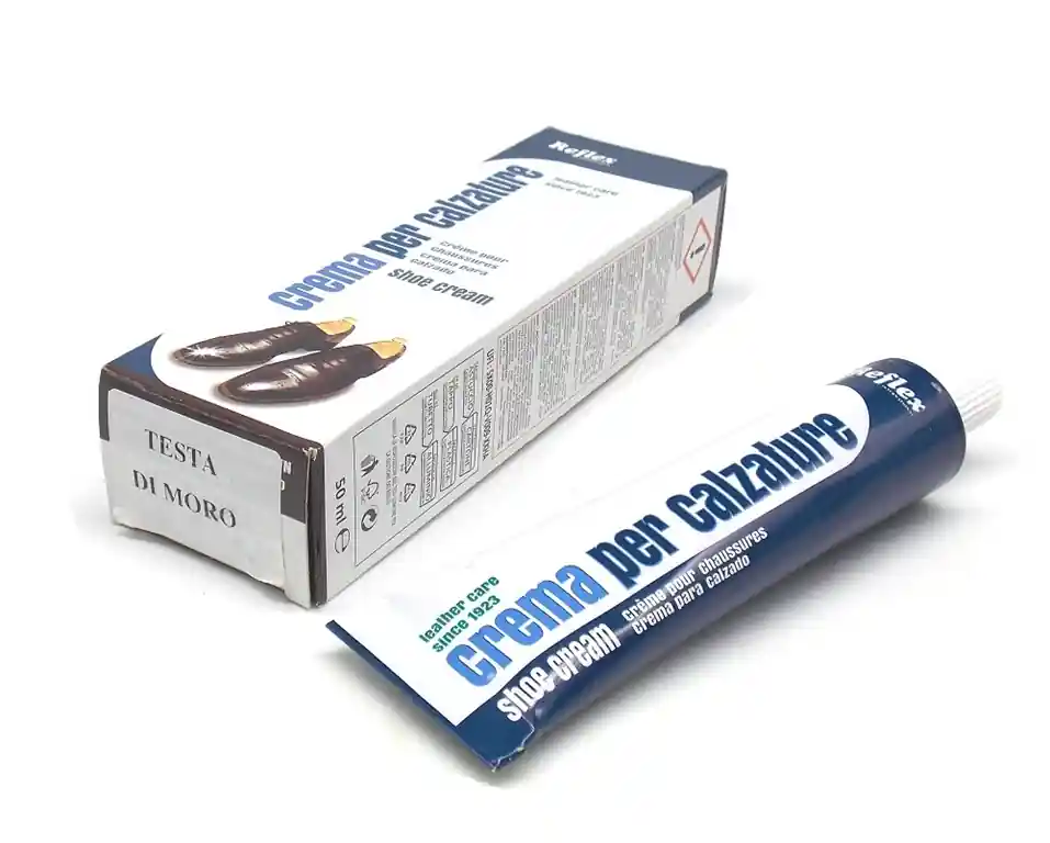 Crema Reflex cromatina super lucido testa di moro per scarpe
