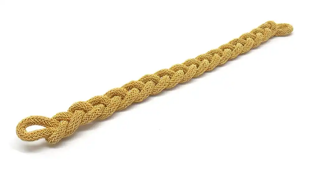 Soggolo Treccia Piatta in canottiglia 6 mm per berretto da divisa Donna