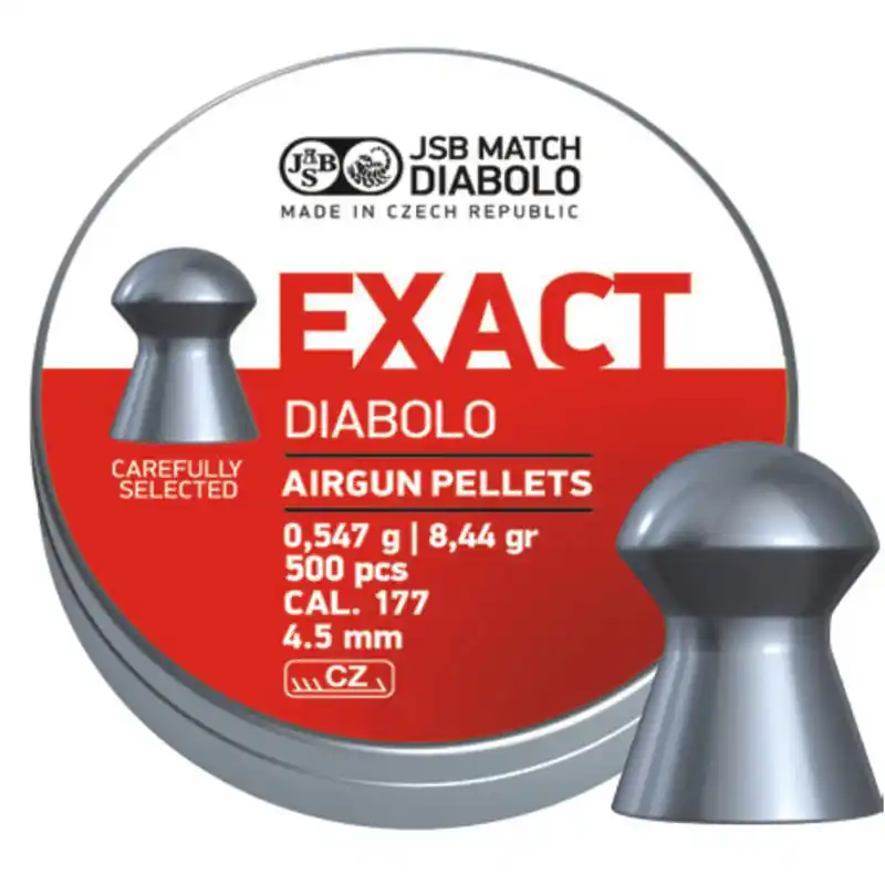Pallini cal. 4,52 JSB Exact Diabolo testa tonda 500 pz. 0,547 g