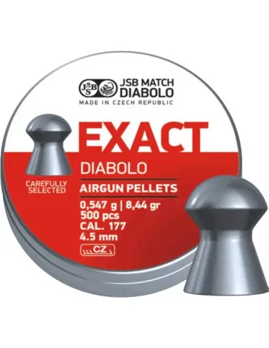 Pallini cal. 4,51 JSB Exact Diabolo testa tonda 500 pz. 0,547 g