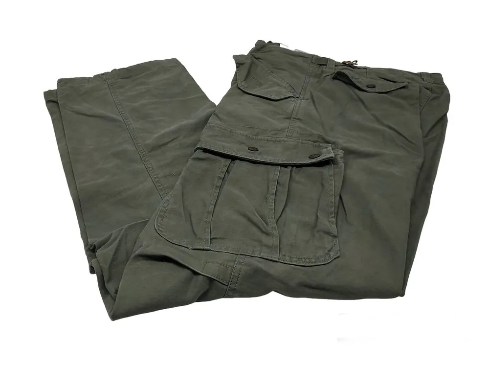 Pantalone Caccia 100 cotone Washed verde