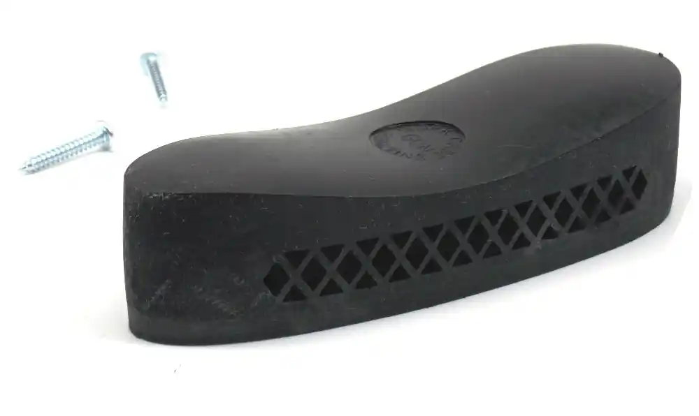 Calciolo curvo ventilato in gomma per fucile 28 mm interasse 80