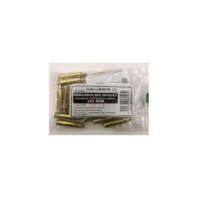 SELLIER & BELLOT BOSSOLI S/INNESCO CAL. 223 REM. (CONFEZIONE DA 20 PZ )V337062