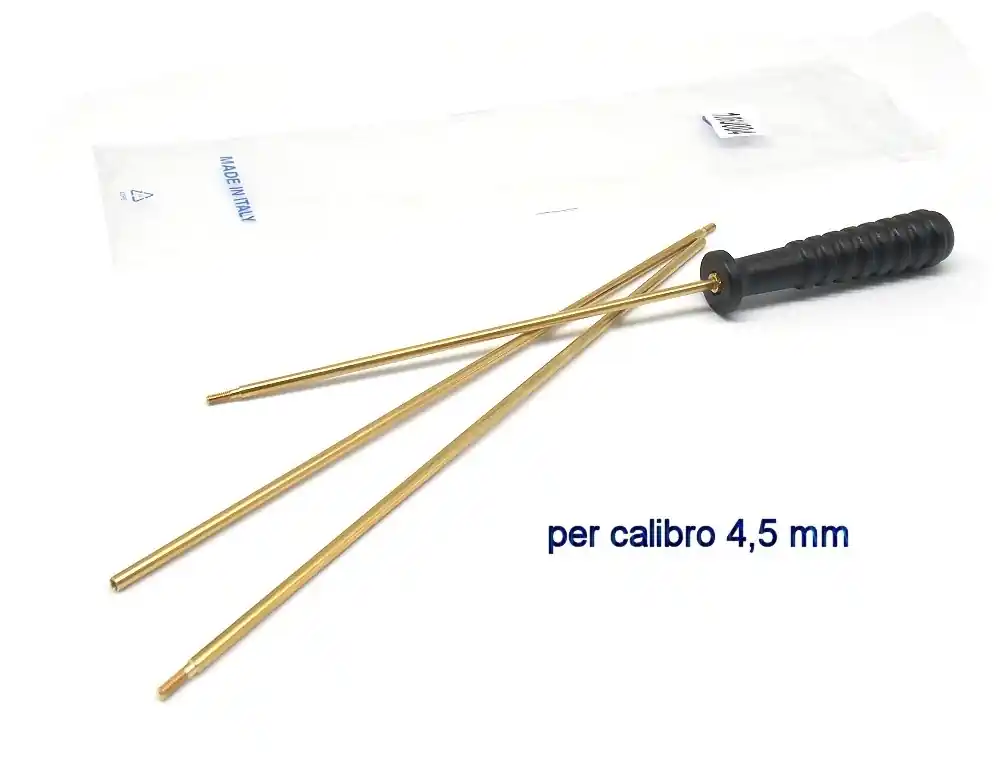 Bacchetta Delfiero per pulizia carabina aria compressa con asta 3 pezzi
