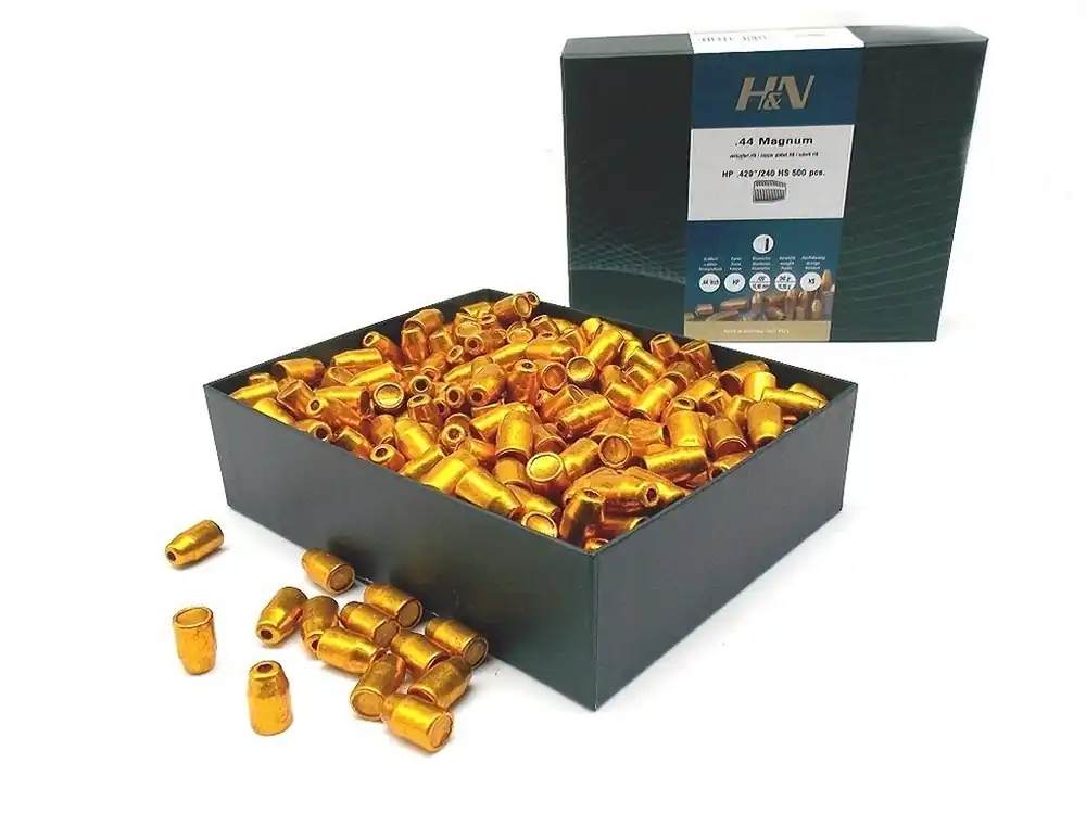 Palla HN in piombo ramato tronco conica 44 magnum 240 grani