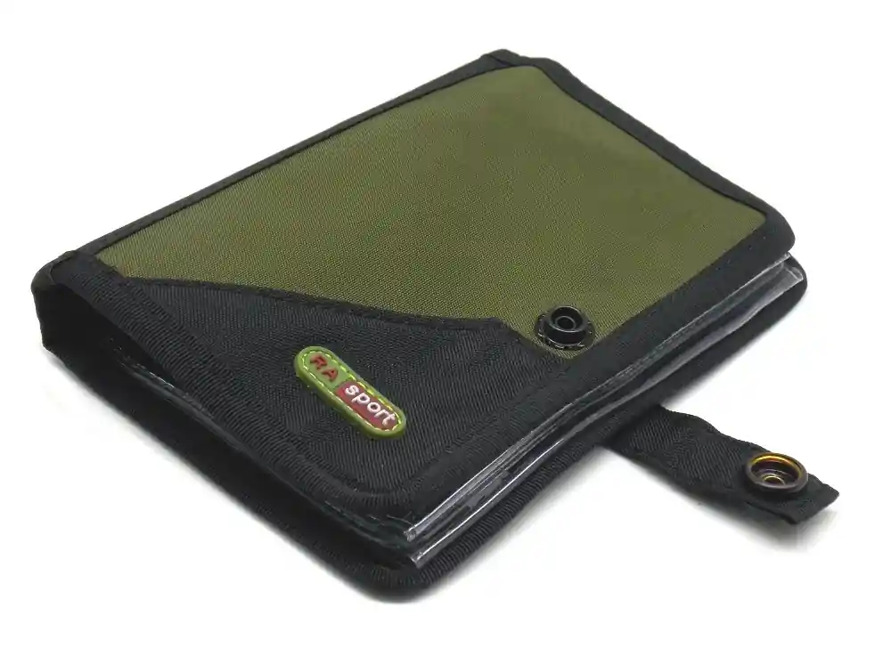 Portalicenza Ra Sport in tessuto verde e nero