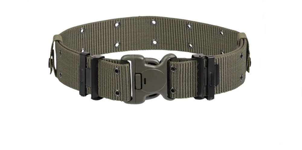 Cinturone Miltec verde oliva con fori fibbia Duraflex
