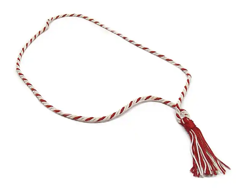 Cordoncino per calendario bianco e rosso