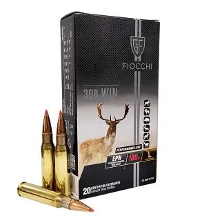 Cartucce Fiocchi cal.308 150grs EPN (Espansiva con punta polimero)