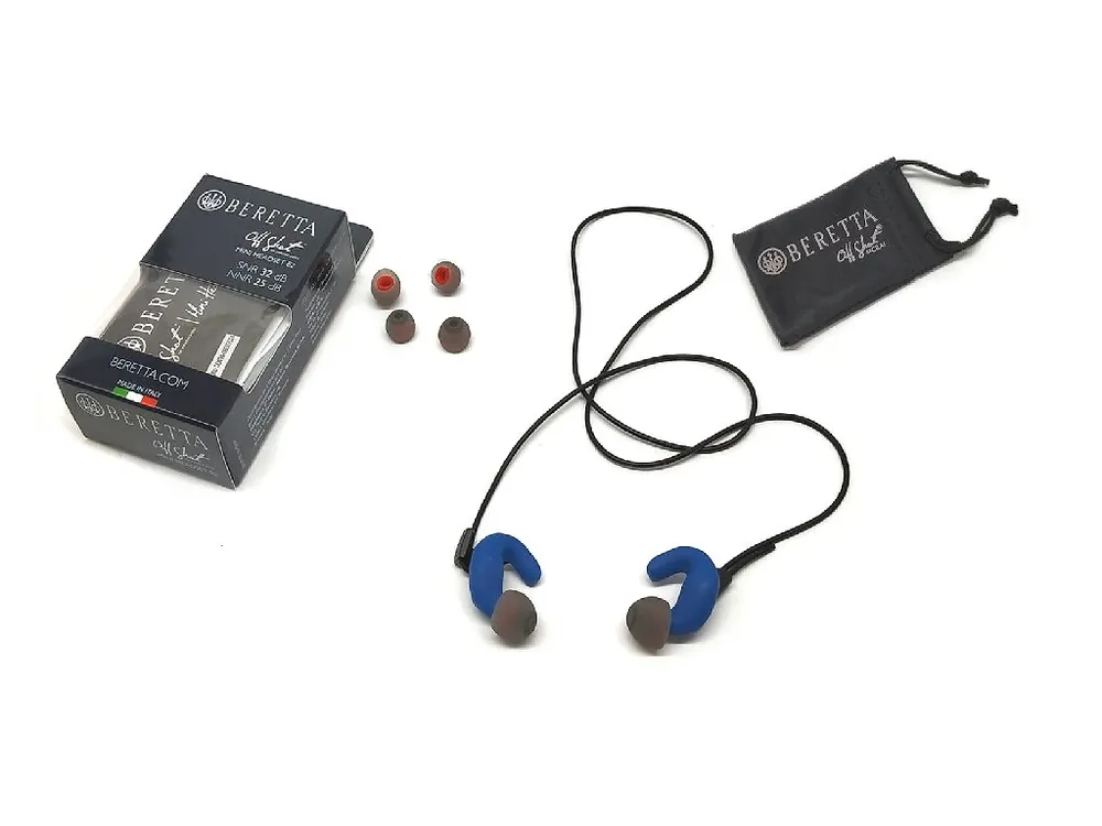 Tappi auricolari ergonomici Beretta Block E2 Blu 32db