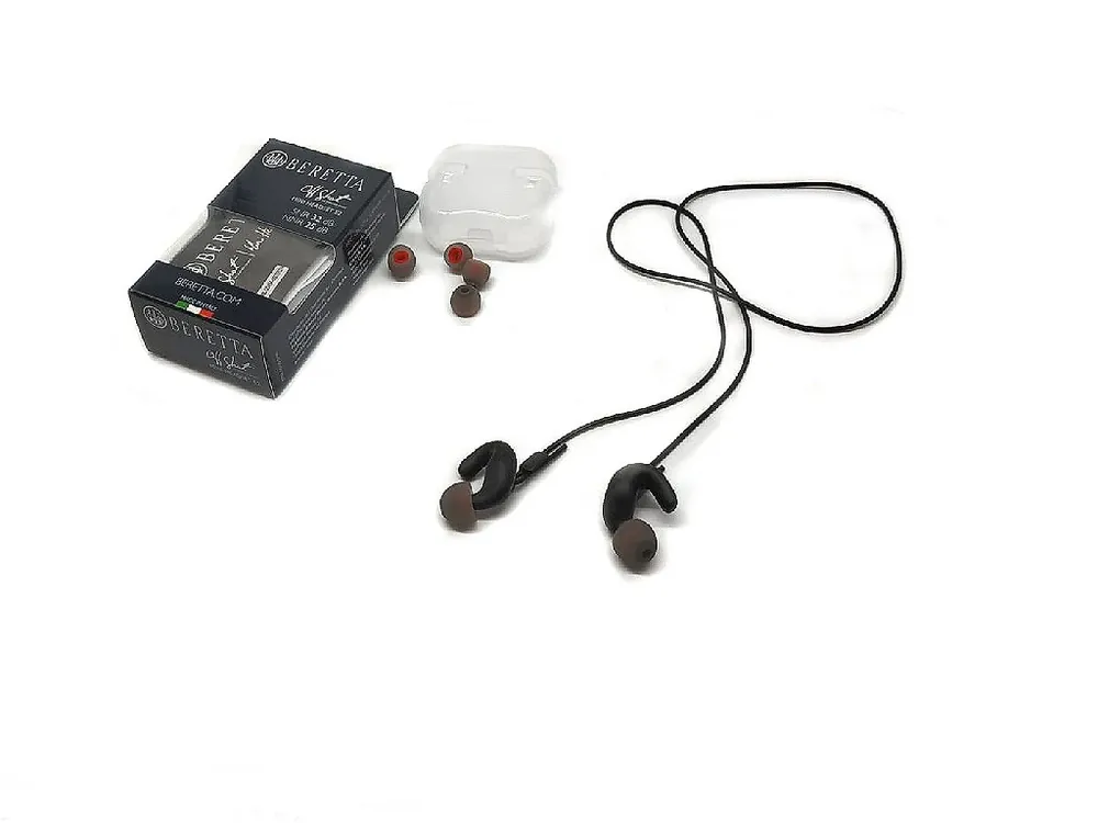 Tappi auricolari ergonomici Beretta Block E2 Nero 32db