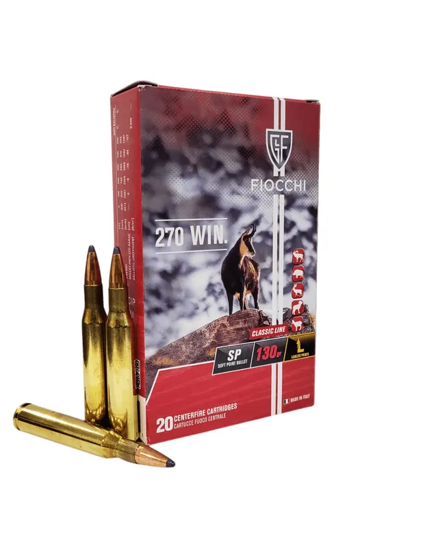 Cartucce Fiocchi cal. 270 winchester SP 130 gr