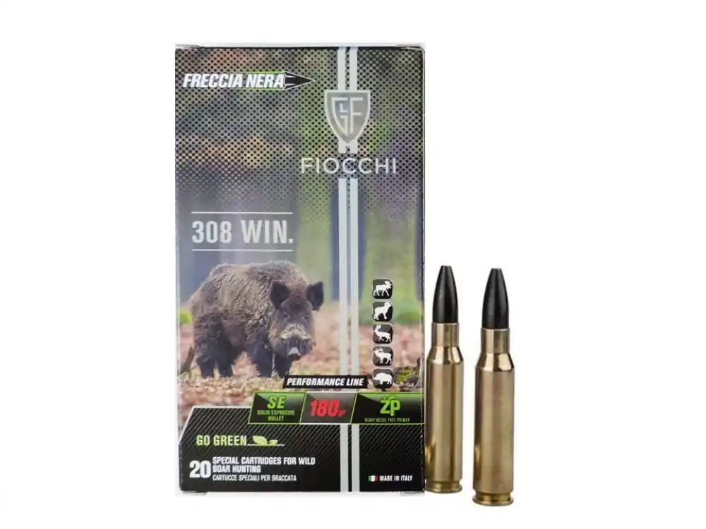 Cartucce monolitiche atossiche Fiocchi cal. 308 winchester Freccia Nera 180 gr